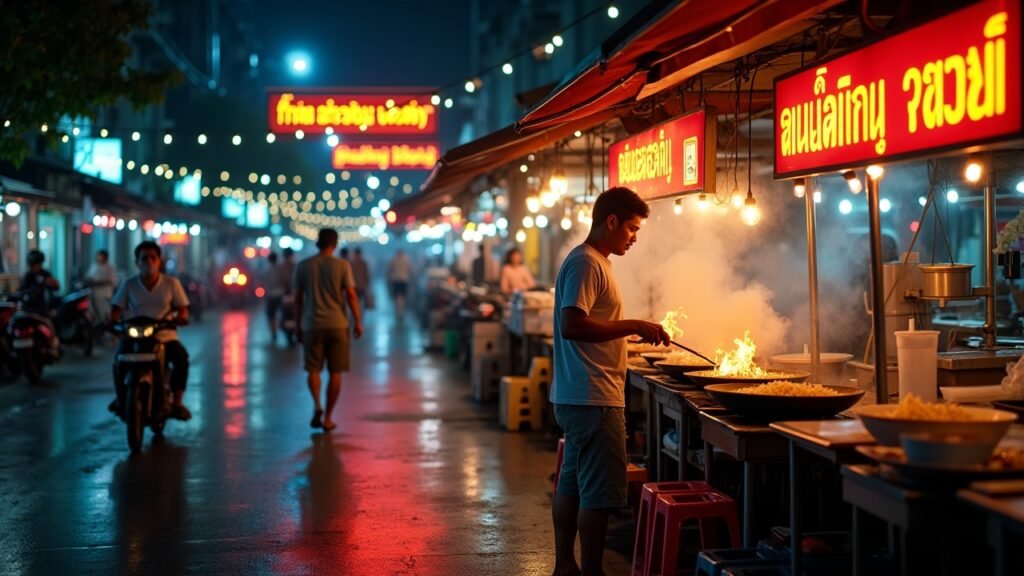 Bangkok street food night market