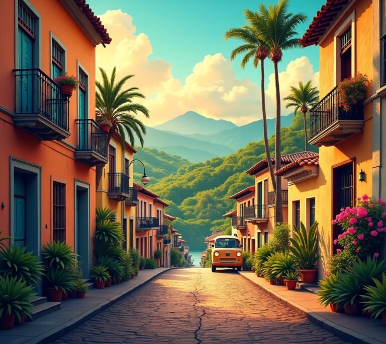 Cartagena colorful walled city Colombia