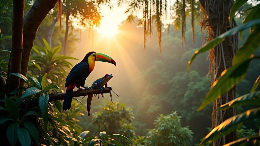 Wildlife in Costa Rica jungle