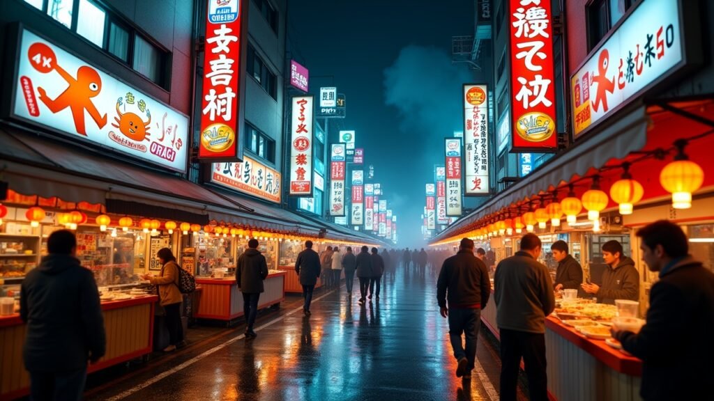 Osaka street food dotonbori Japan