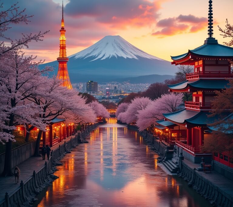 Shinkansen bullet train Japan countryside