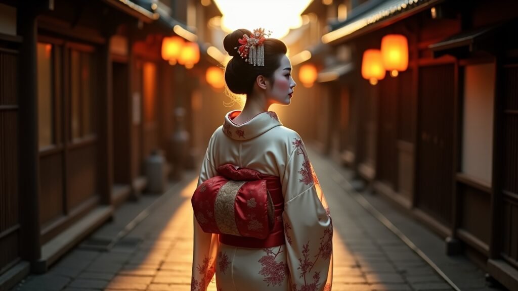 Geisha in Gion district Kyoto