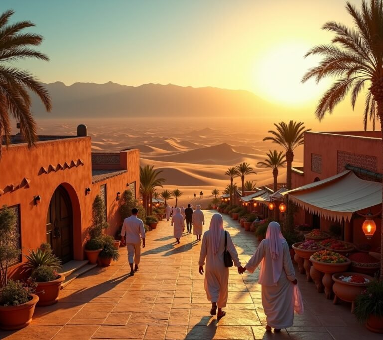 Marrakech medina alleyway Morocco