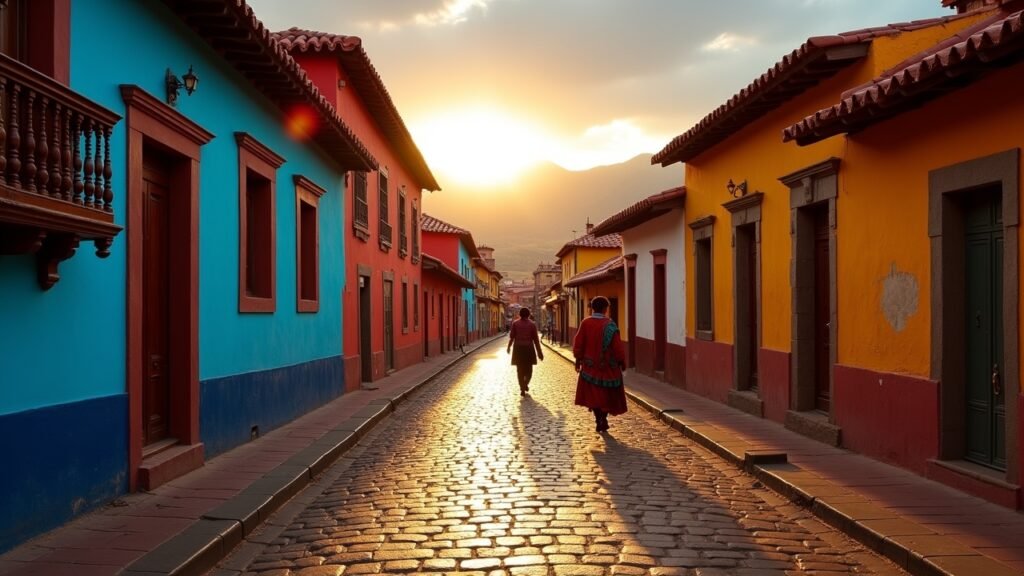 Cusco colorful colonial streets