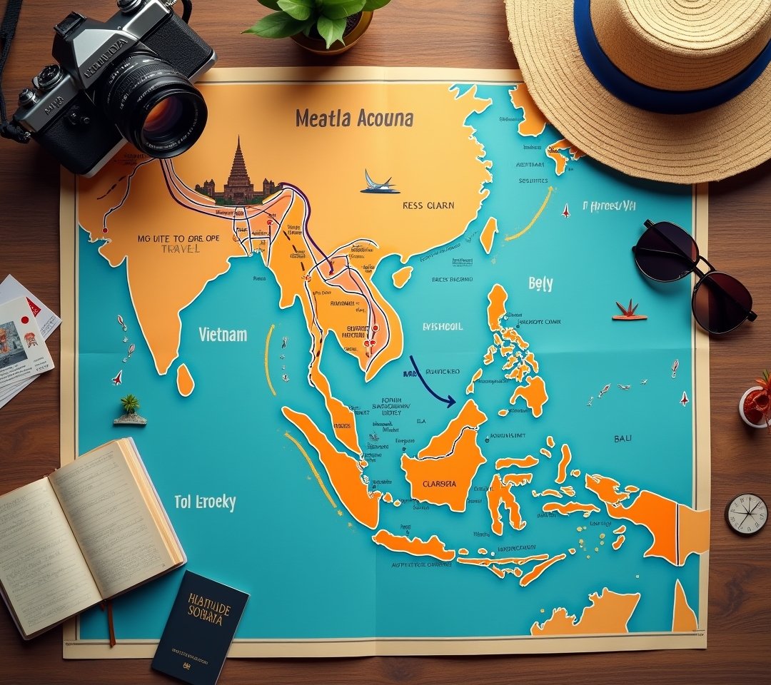 Night train through Thai countryside