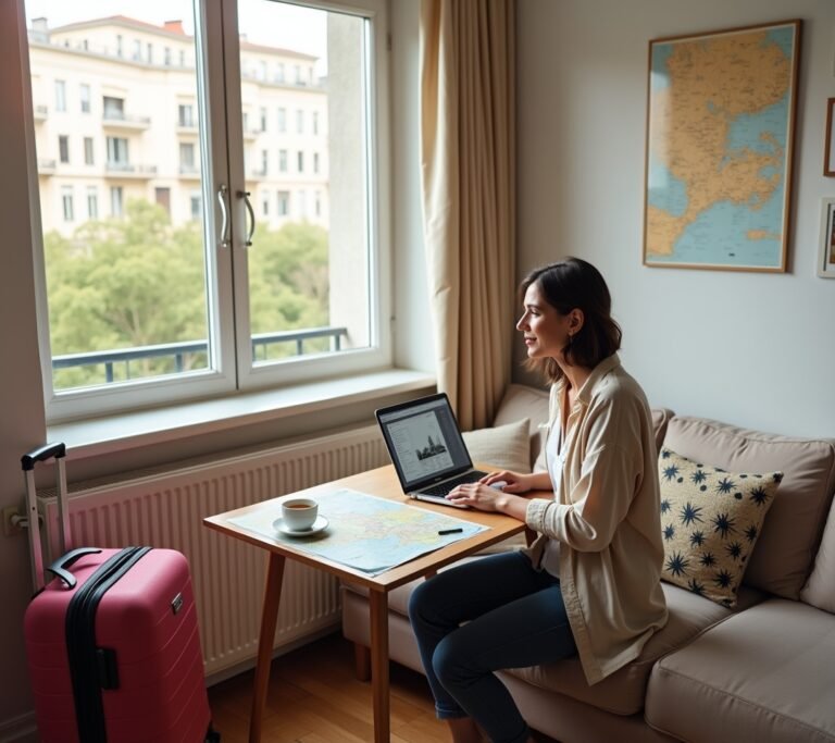 Cozy Airbnb apartment living room