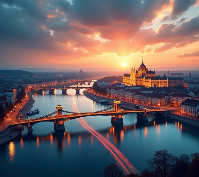 Budapest Parliament Danube reflection