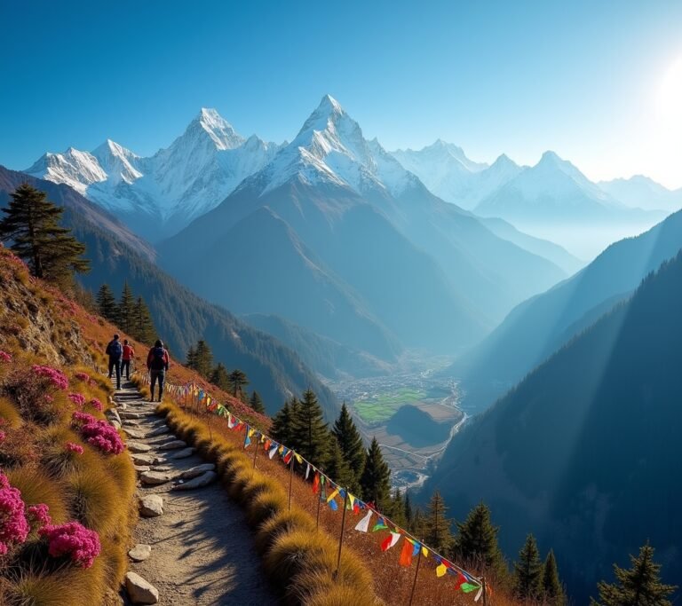 Everest base camp trail Nepal